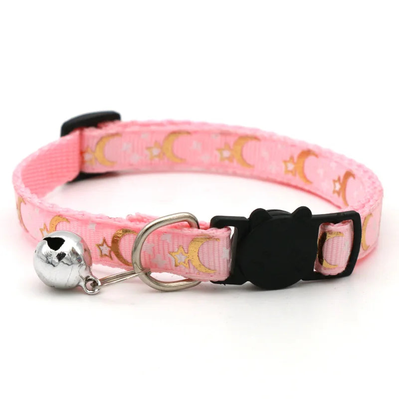 Adjustable Cat Collar With Bell – Breakaway Reflective Design