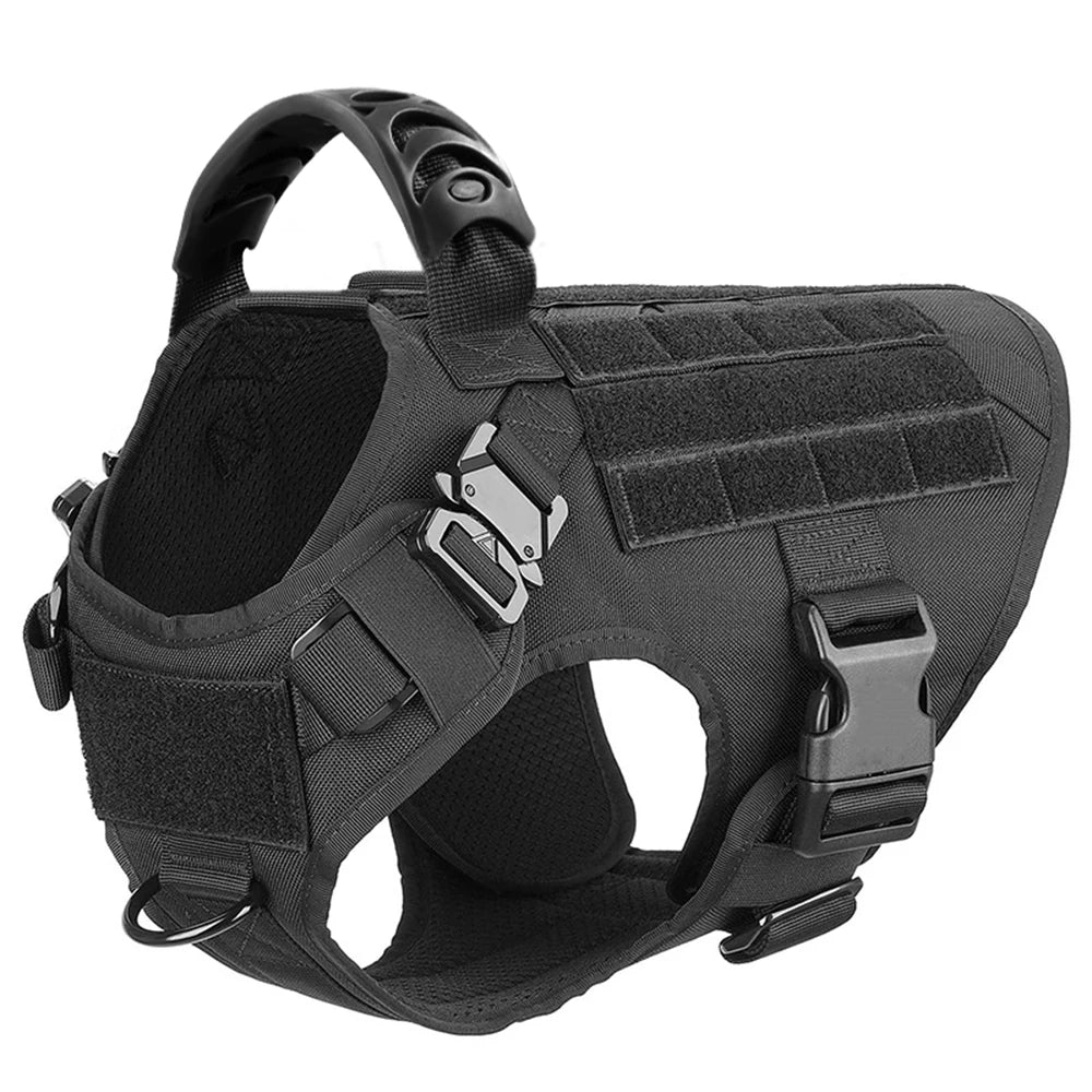 Large Dog Harness and Leash Set, Adjustable Padded Walking Vest