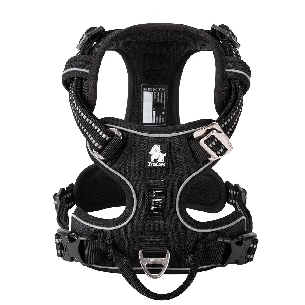 No Pull Dog Harness Adjustable Nylon Reflective Padded