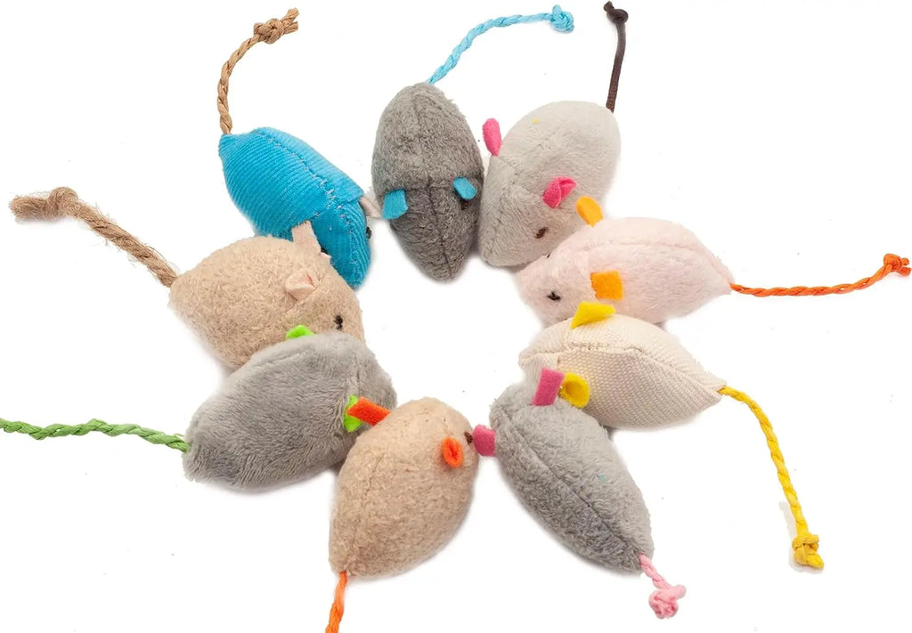 Catnip Mouse Toy for Indoor Cats – Plush Interactive Cat Toy