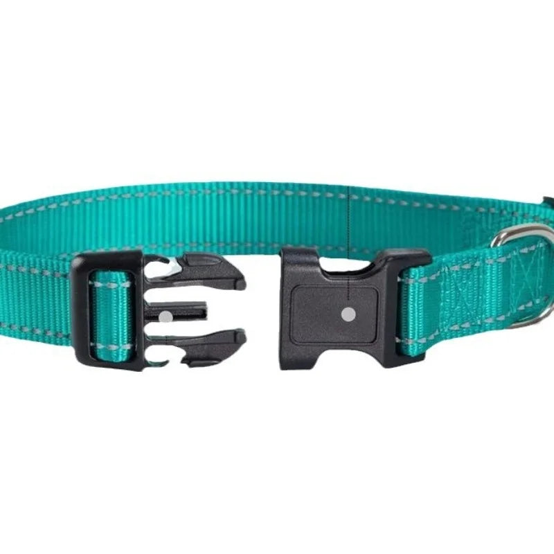 Reflective Dog Collar, Adjustable Nylon Safety Collar for Small & Medium Dogs