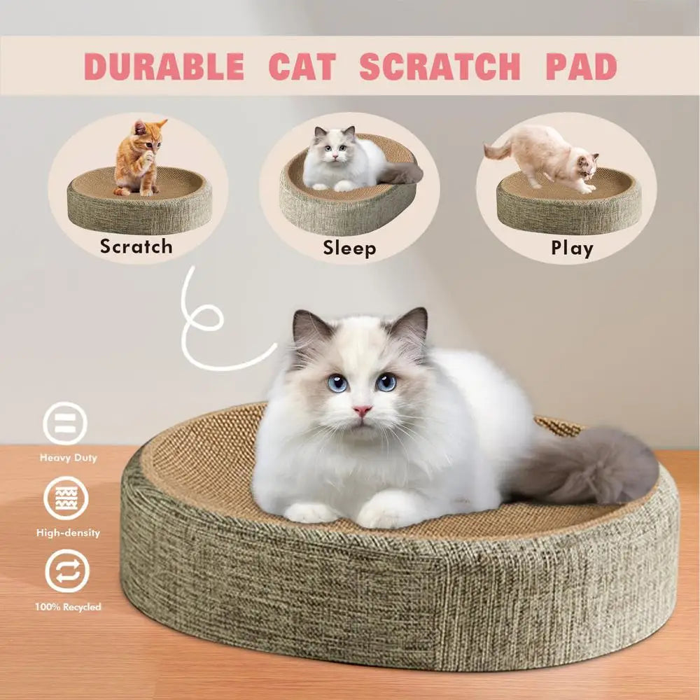 Cat Scratching Board – 2-in-1 Sisal Scratcher Bed