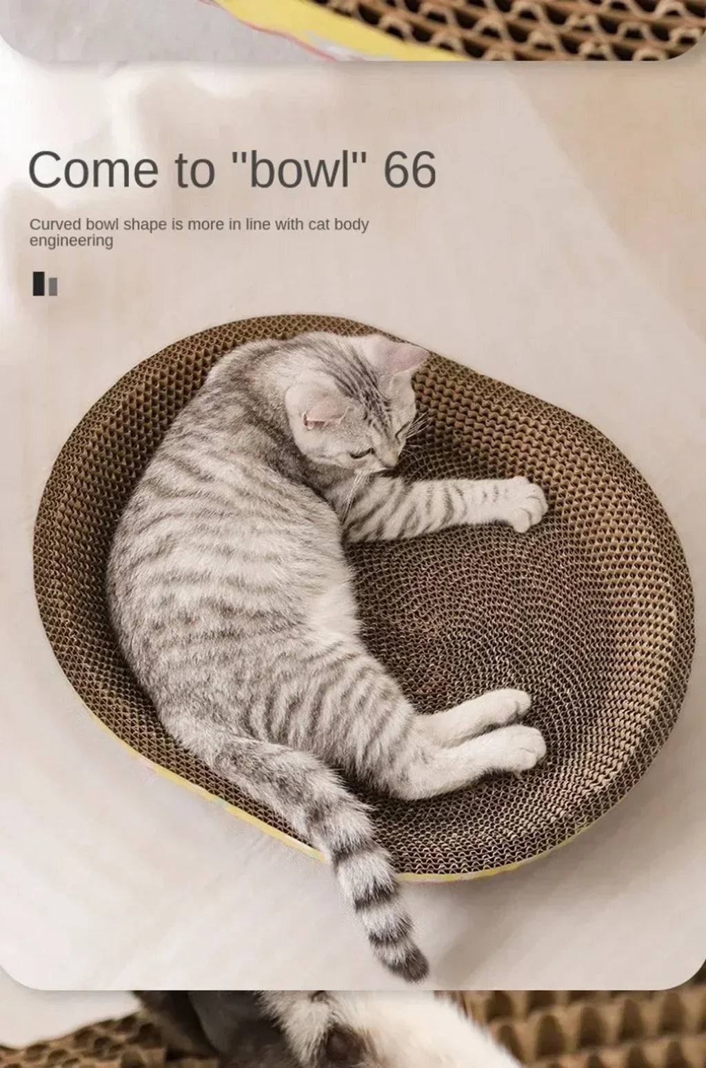 Cardboard Cat Scratcher – Corrugated Scratching Board & Lounger