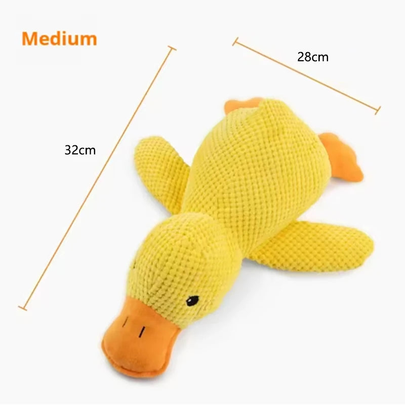 Squeaky Dog Toy Plush Duck Interactive Toy for Dogs