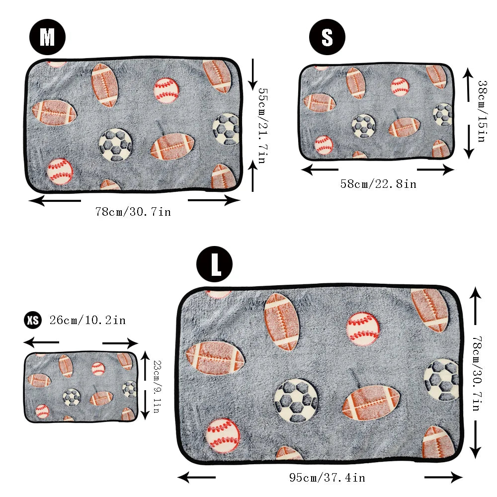 Dog Bed Mat – Soft Warm Coral Fleece Pet Sleeping & Travel Mat