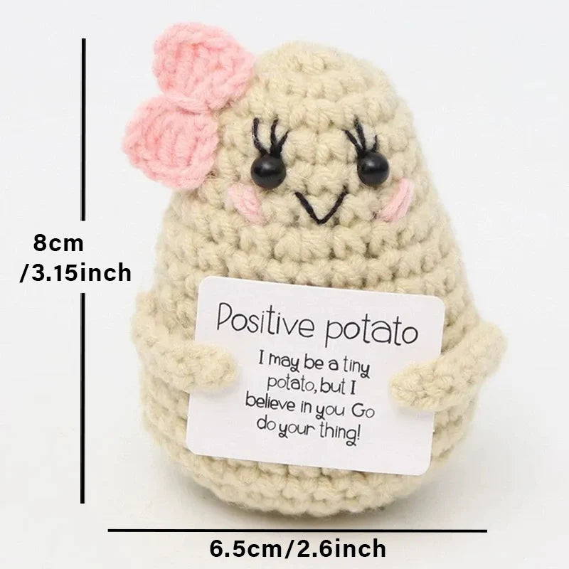 Crochet Plush Pocket Hug Doll, Handmade Mini Plush Gift