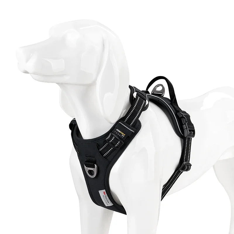 No Pull Dog Harness Adjustable Nylon Reflective Padded