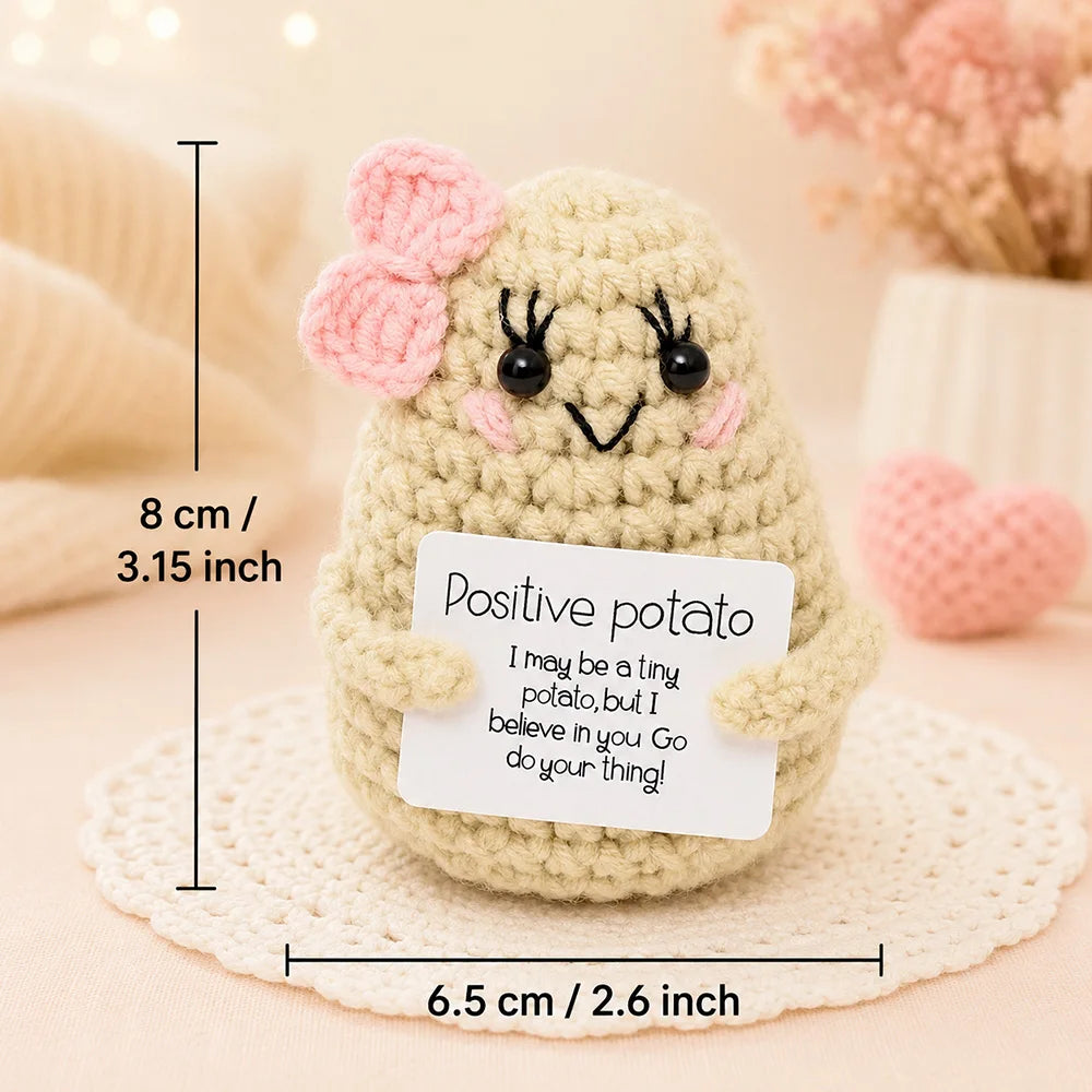 Crochet Plush Pocket Hug Doll, Handmade Mini Plush Gift