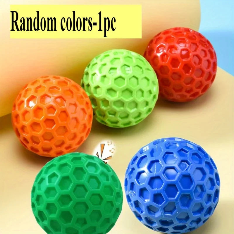 Rubber Dog Chew Toy – Squeaky Ball for Aggressive Chewers