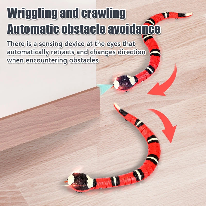 Interactive Snake Cat Toy – Smart Sensing Automatic Rechargeable