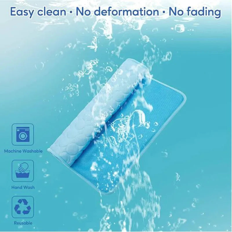 Dog Cooling Mat – Self-Cooling Washable Summer Pet Pad