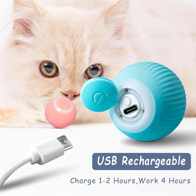 Interactive Dog Ball – USB Rechargeable Automatic Moving Toy
