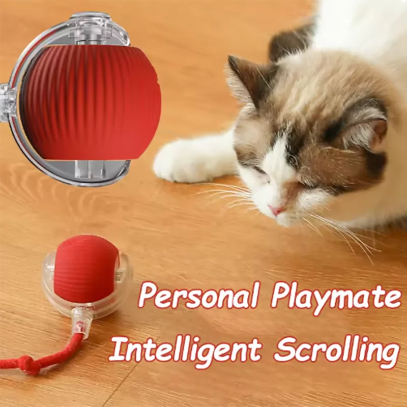 Automatic Cat Ball Toy – Rechargeable Rolling Interactive Toy