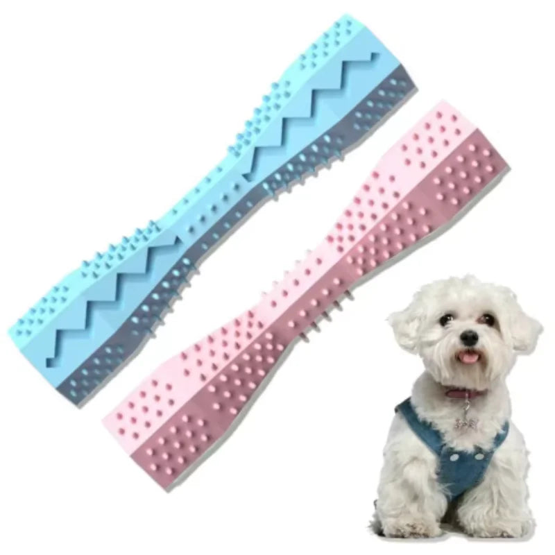Dog Teething Toy, TPR Chew Stick & Treat Dispensing Toy