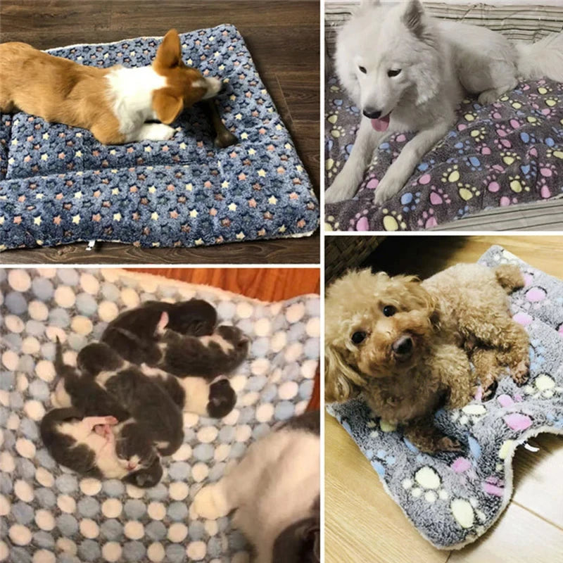 Dog Sleeping Mat – Washable Flannel Winter Bed for Small to Large Dogs