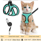 Cat Harness and Leash – Adjustable Reflective Soft Mesh Vest