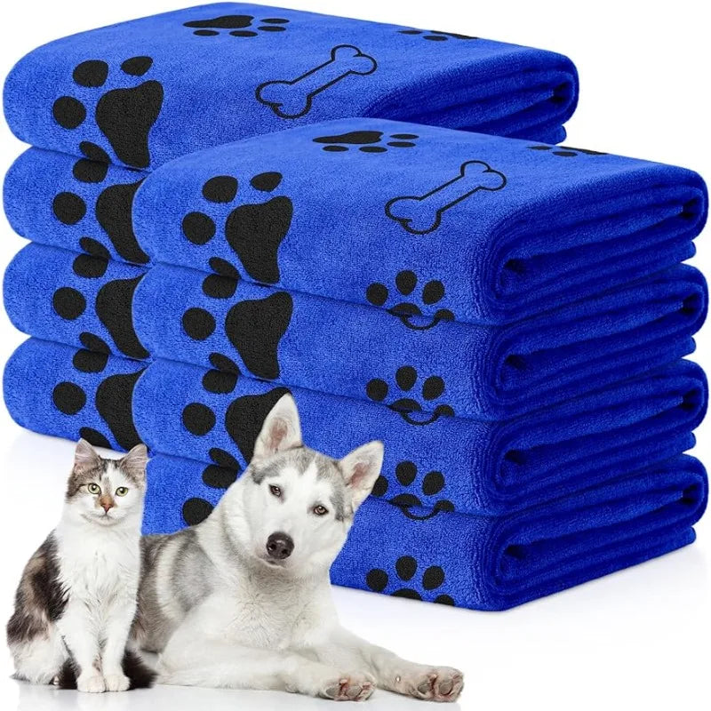 Microfiber Dog Towel, Quick-Drying Absorbent Pet Bath Towel