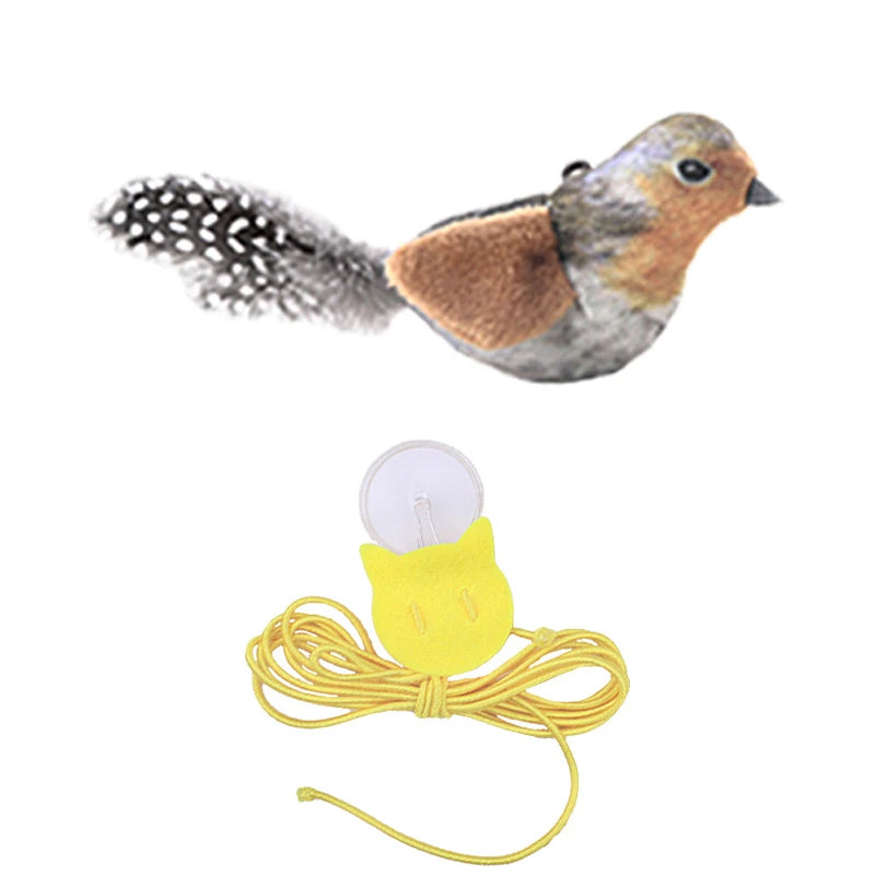 Bird Cat Toy with Catnip, Feather & Plush Design for Kittens