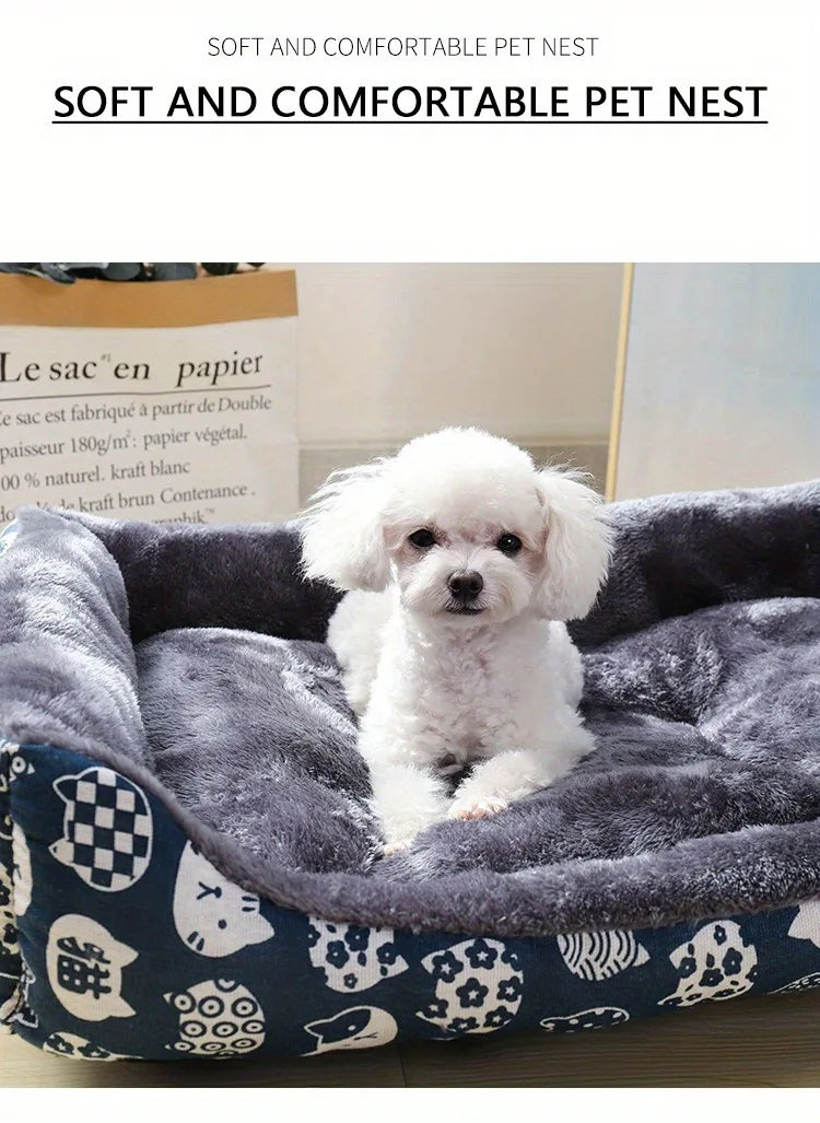 Dog Bed – Winter Pet Sofa Mat for Dogs & Cats