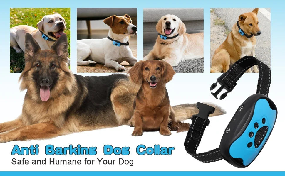 Ultrasonic Dog Bark Deterrent – Rechargeable Training Device