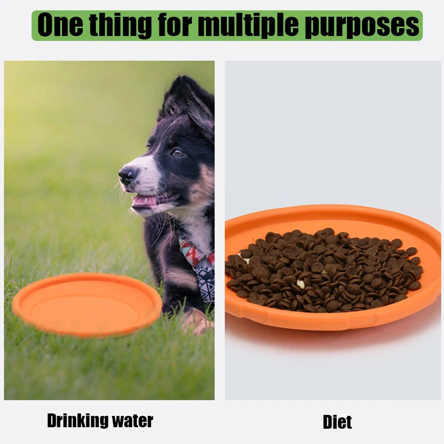 Flying Disc Dog Toy – TPR Rubber Fetch & Outdoor Training Toy