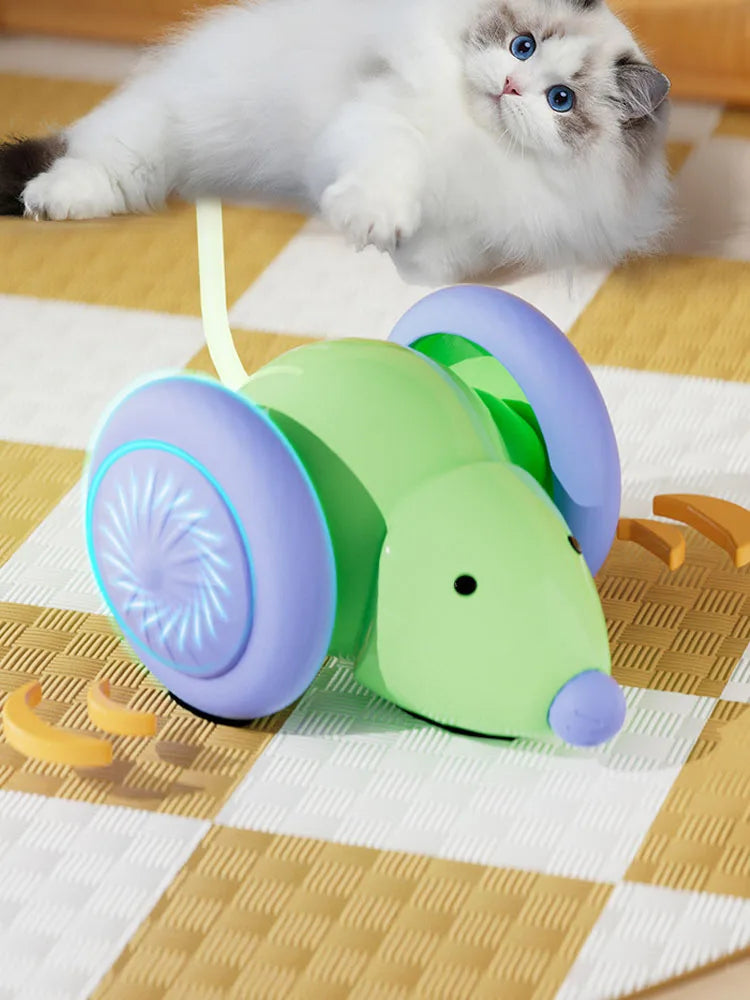 Automatic Cat Toy – Interactive Mouse Toy with Obstacle Avoidance