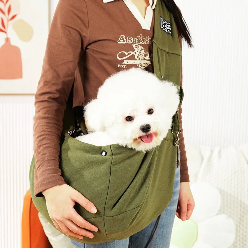 Pet Carrier Sling – Small Dog & Cat Shoulder Bag for Travel