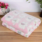 Dog and Cat Blanket – Soft Elephant Flannel Throw for Pets
