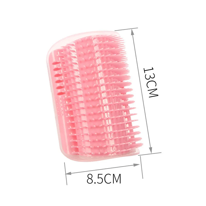 Cat Corner Brush Self Grooming Hair Removal & Massage Scratcher