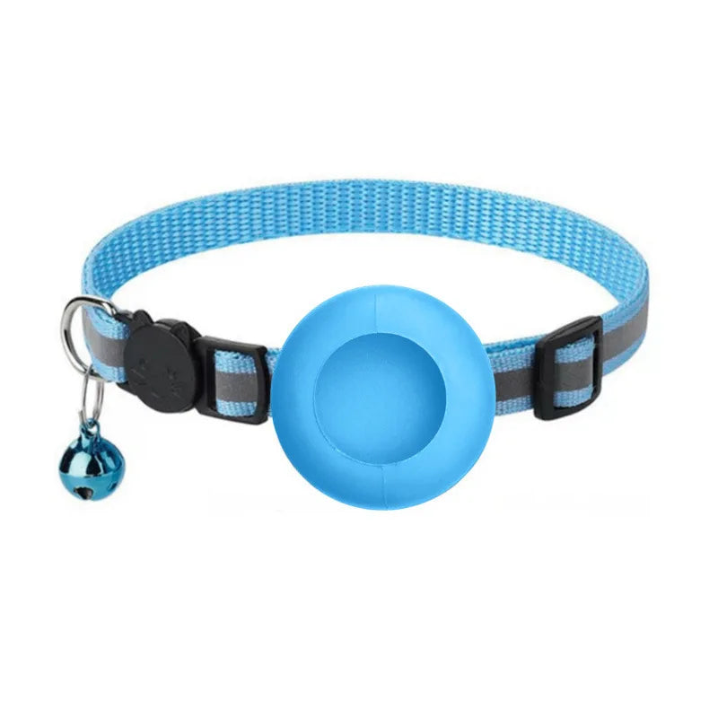AirTag Cat Collar, Reflective Breakaway Collar With Bell