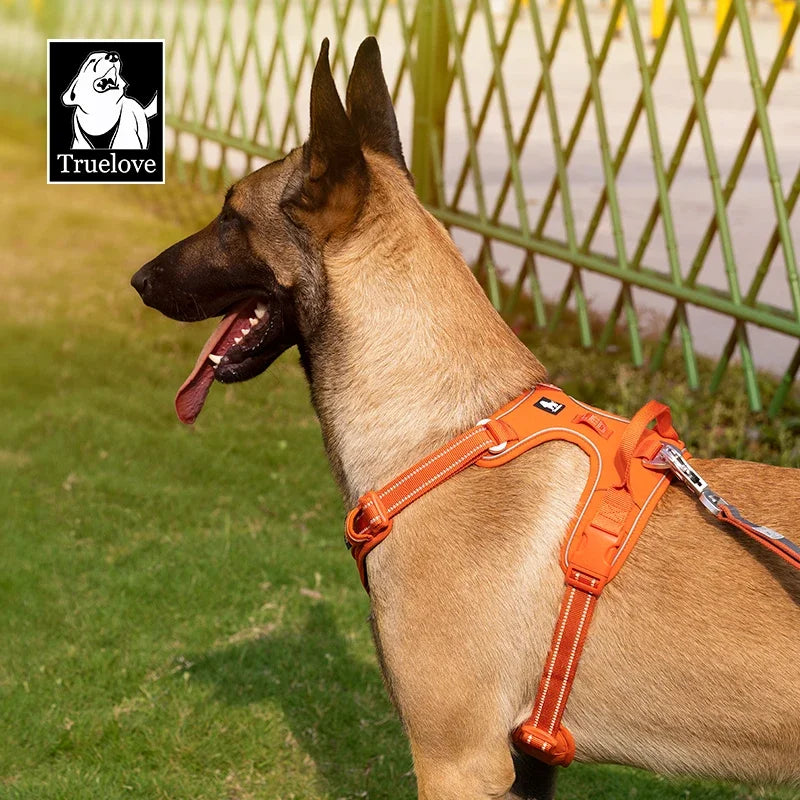 No Pull Dog Harness Adjustable Nylon Reflective Padded
