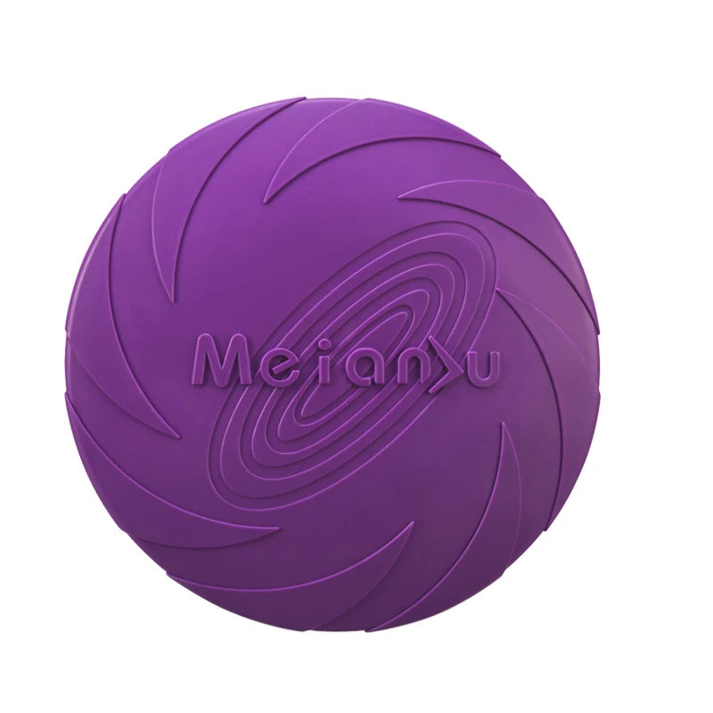 Flying Disc Dog Toy – Silicone Frisbee for Fetch & Training