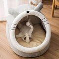 Enclosed Cat Bed, Foldable Washable Sleeping Cave for Small Pets
