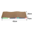 Cardboard Cat Scratcher – Lounge Bed & Scratching Pad for Cats