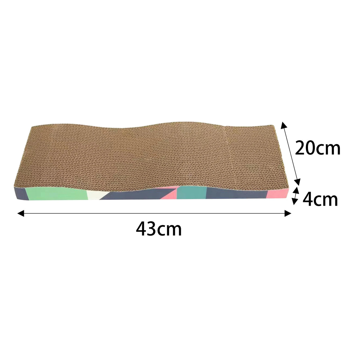 Cardboard Cat Scratcher – Lounge Bed & Scratching Pad for Cats