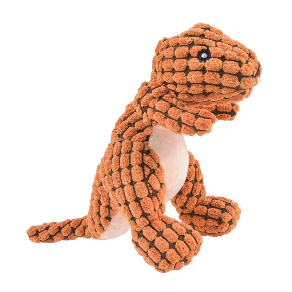 Plush Dog Toy Dinosaur Chew Toy for Small Dogs