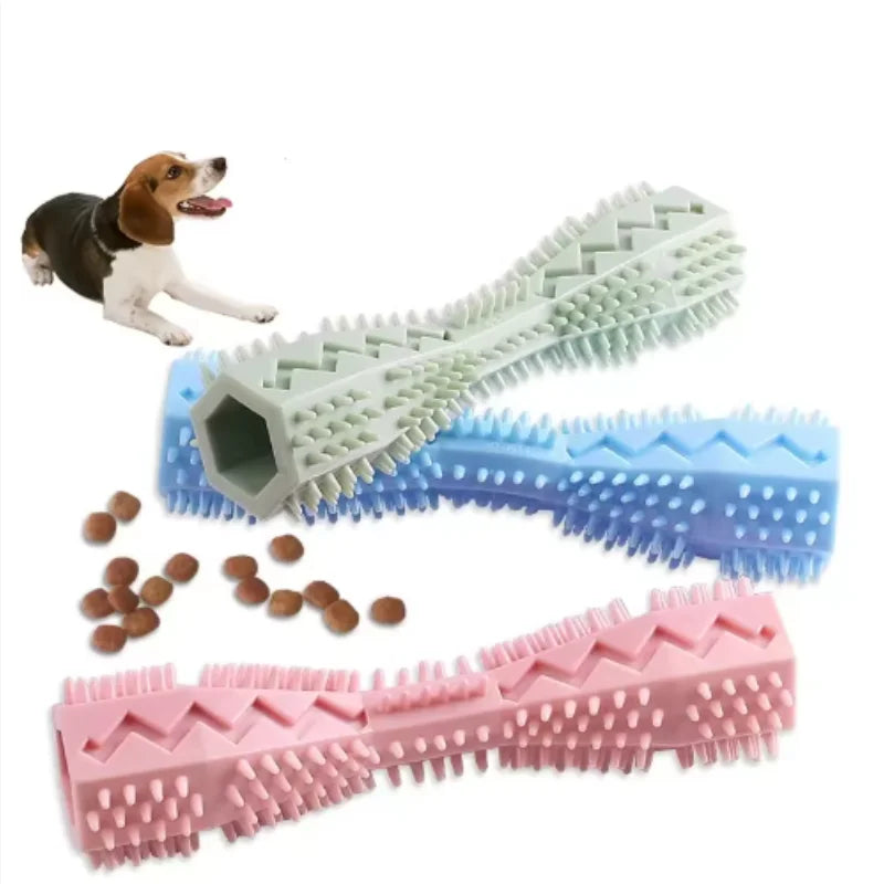 Dog Teething Toy, TPR Chew Stick & Treat Dispensing Toy
