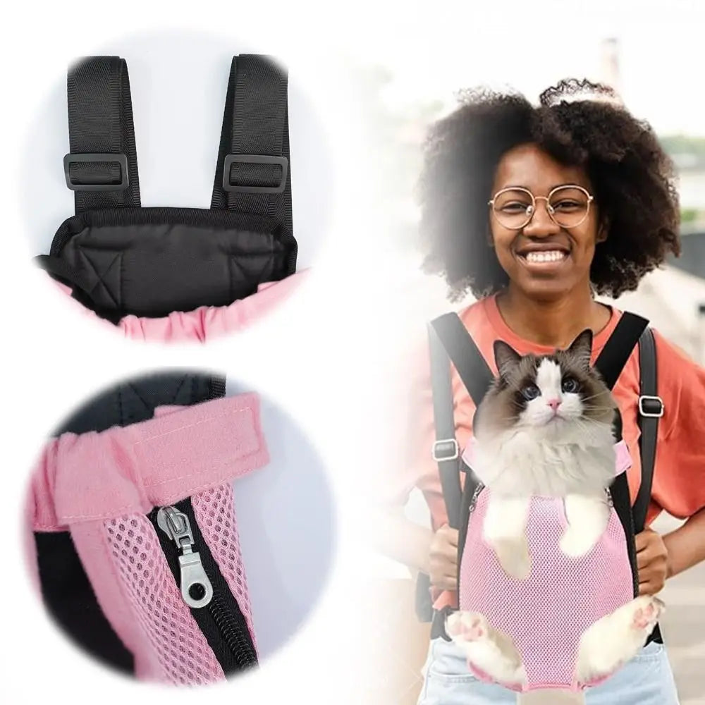 Cat Carrier Backpack – Breathable Pet Travel Bag for Cats & Dogs