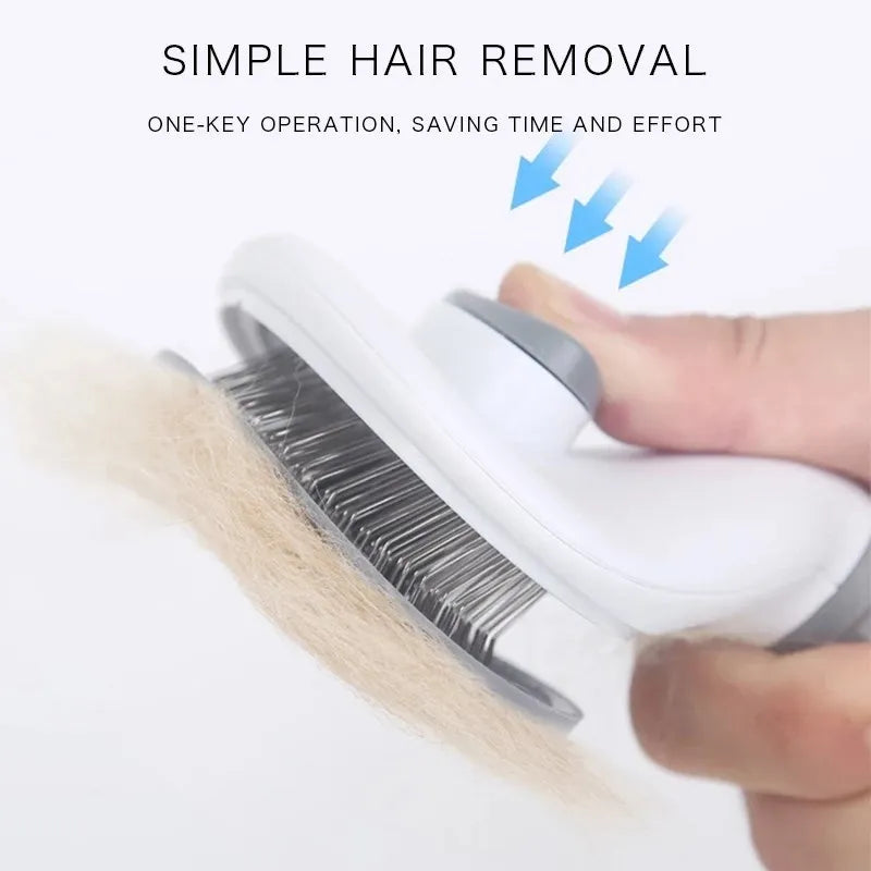 Dog Brush Self Cleaning Pet Hair Remover Grooming Tool