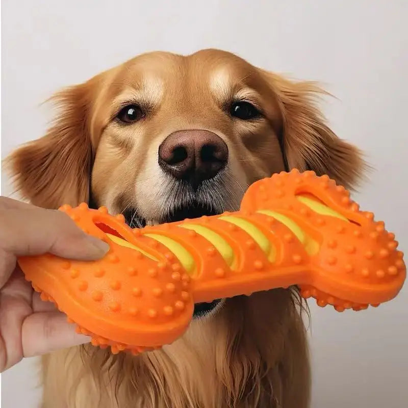 Rubber Dog Bone – Squeaky Chew & Interactive Toy