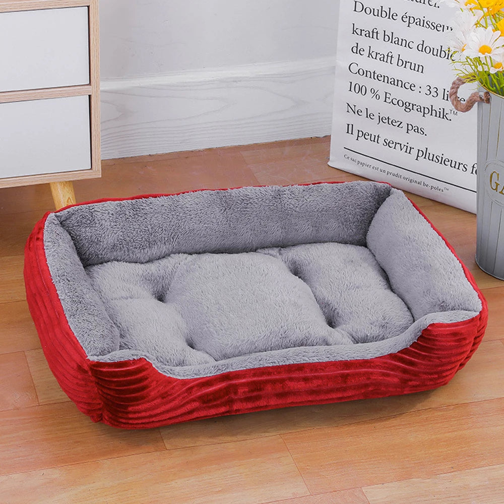 Soft Dog Sofa Bed – Washable Waterproof Warm Bed for Medium Dogs
