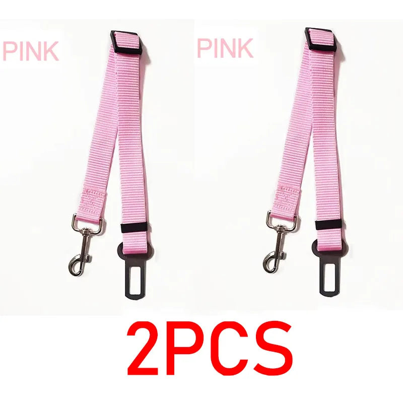 Dog Car Seat Belt – Adjustable Nylon Vehicle Safety Harness