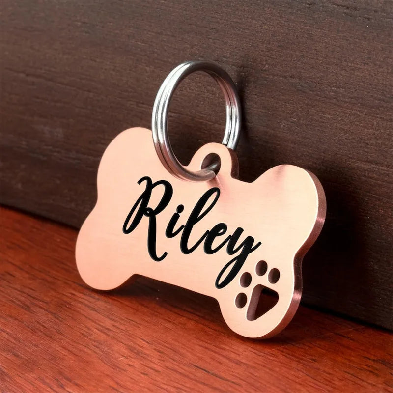 Personalized Dog ID Tag – Engraved Stainless Steel Pet Tag