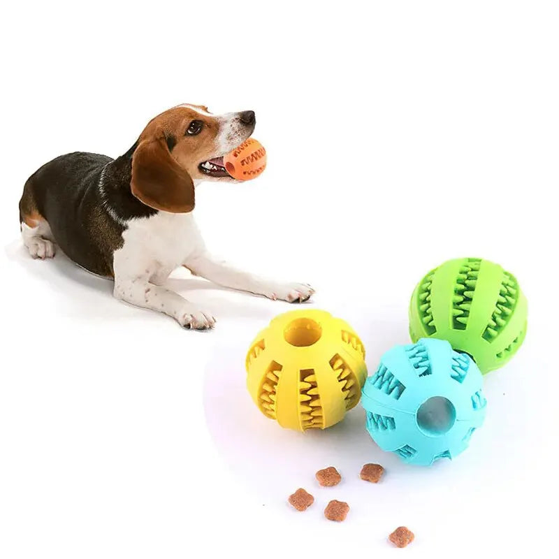 Dog Treat Ball Rubber Chew Toy Food Dispenser for Dogs