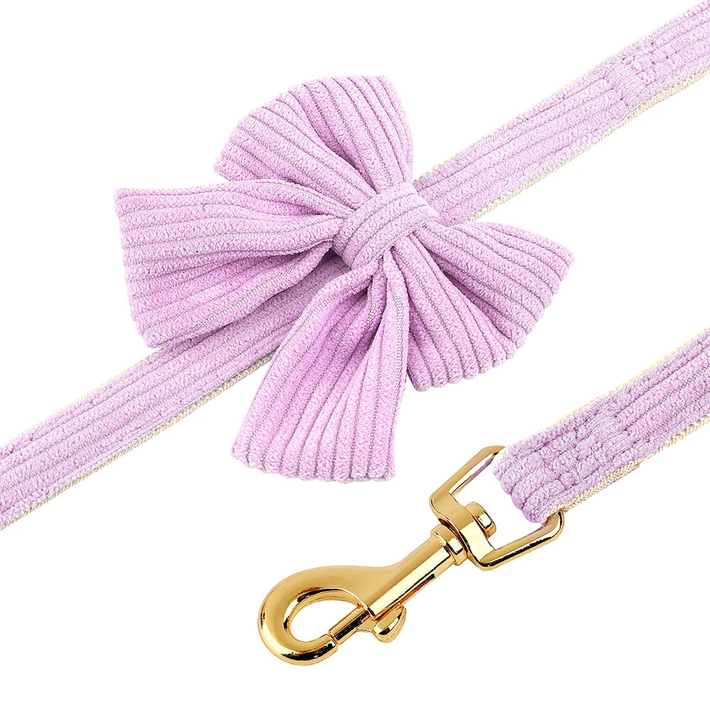 Dog Harness Leash Set, Soft Adjustable Harness & Collar for Small Dogs