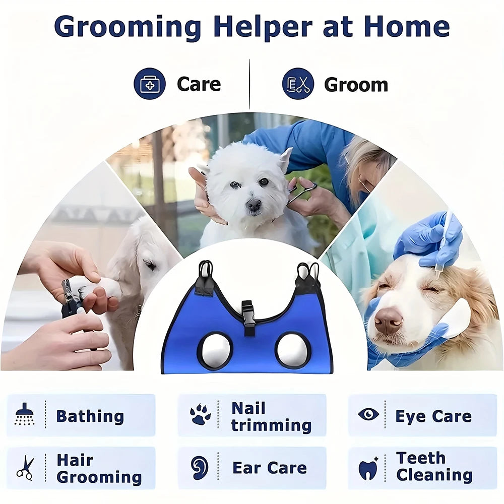 Cat Grooming Hammock – Pet Nail Trimming Restraint Bag