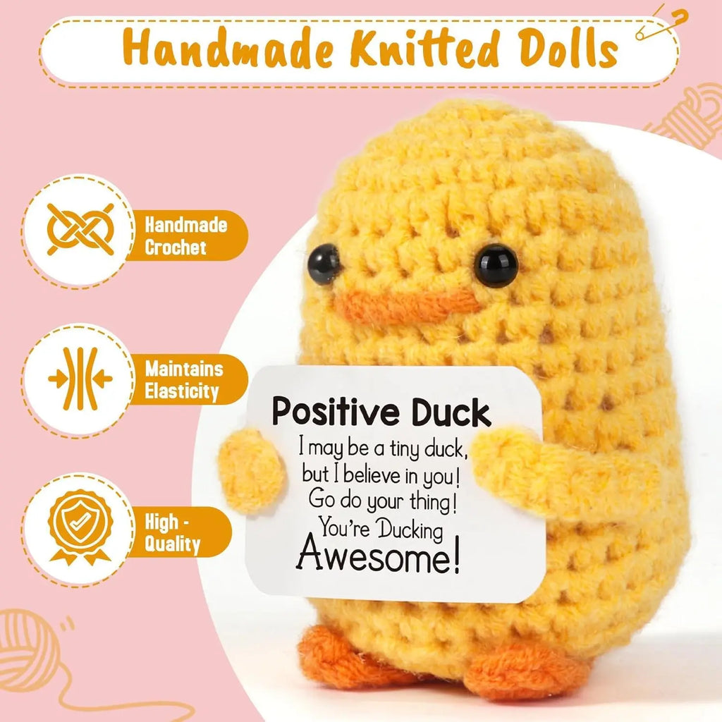 Crochet Plush Pocket Hug Doll, Handmade Mini Plush Gift