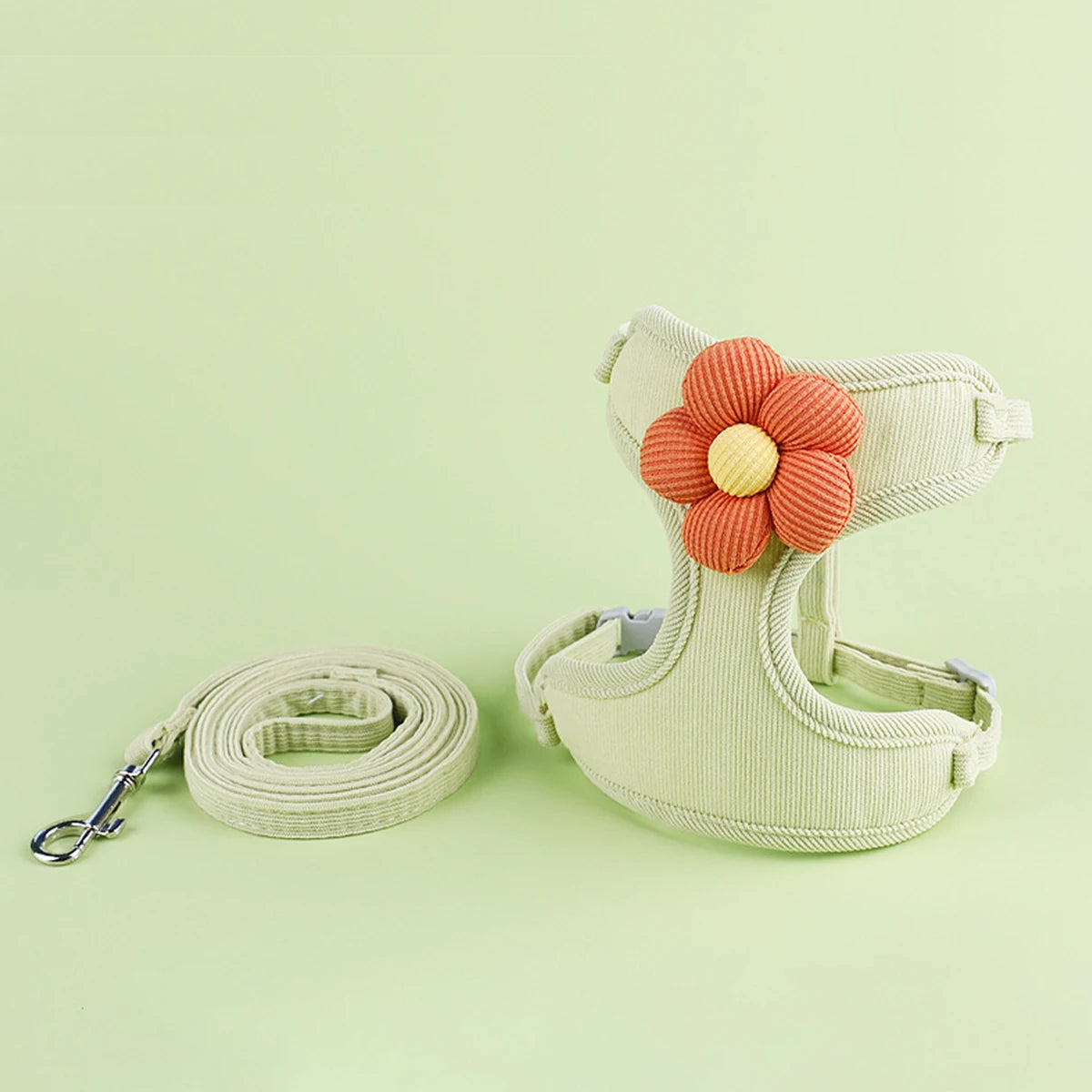 Cat Harness and Leash Set Adjustable Breathable Kitten Harness