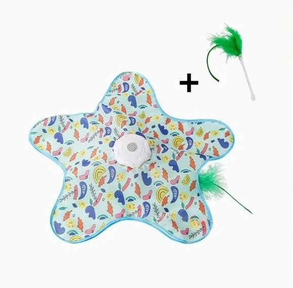 Automatic Hide and Seek Cat Toy – Moving Feather Interactive Toy