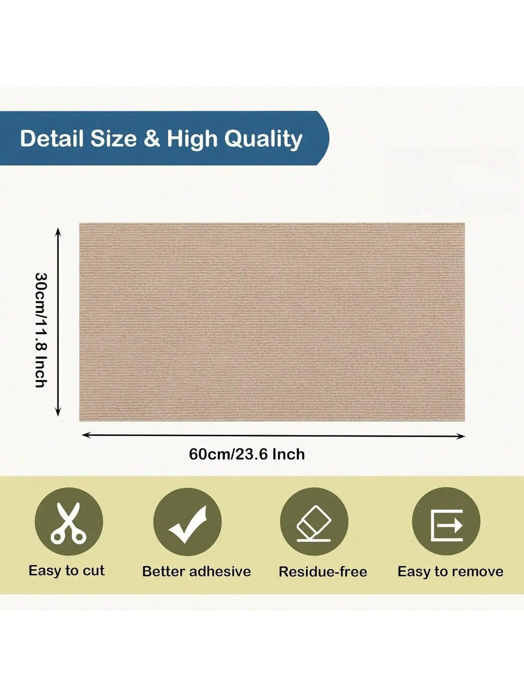 Cat Scratching Pad – Self-Adhesive Trimmable Mat for Furniture